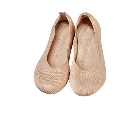 Women's Puma Pink Comfort Ballet Flats Soft Foam Sock Liner Size 7 - Picture 2 of 10